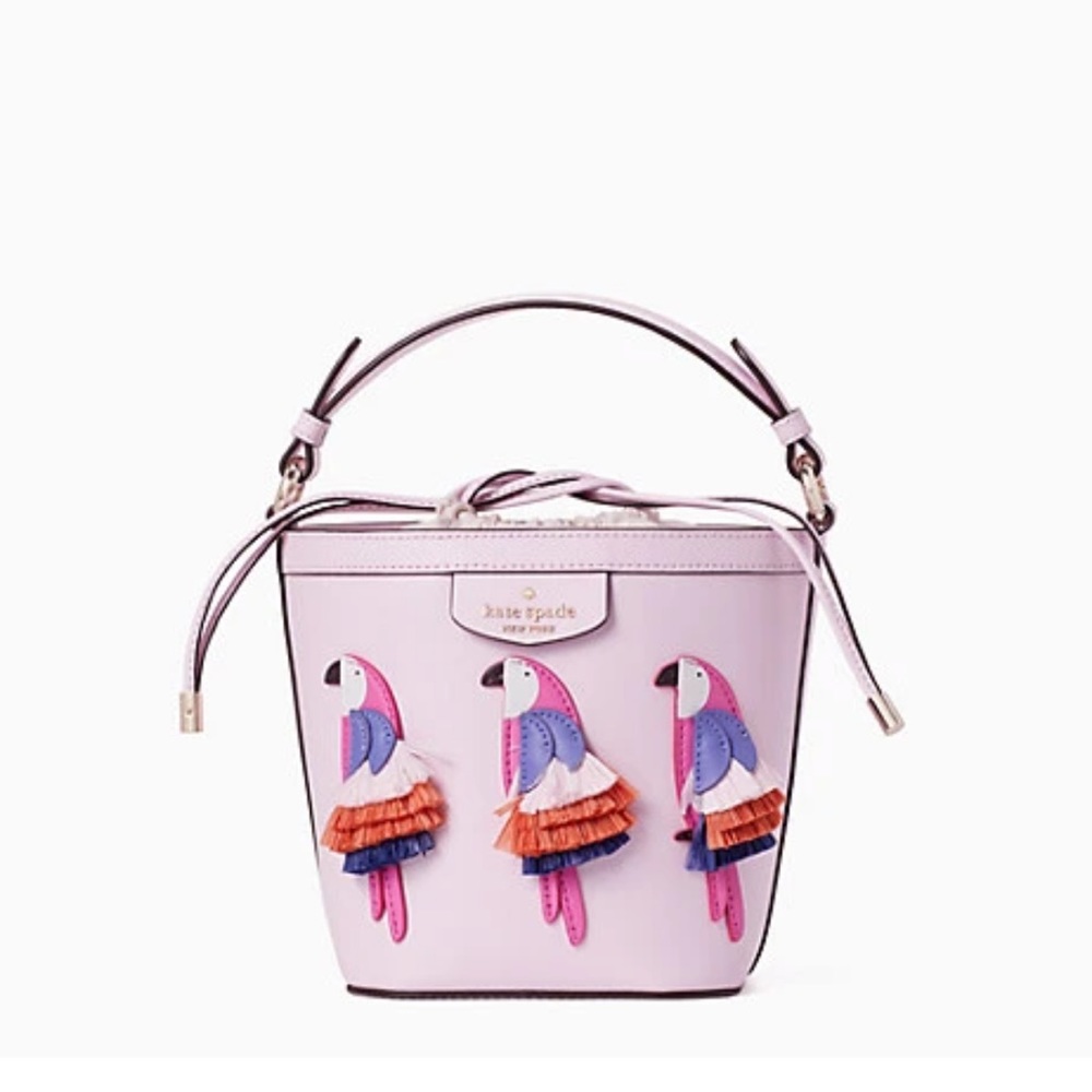 Kate spade Peppa flock small bucket bag